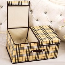 Underwear storage box Shorts storage box for underwear socks clothes finishing fabric multi-grid storage box Household