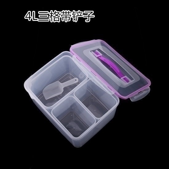 Kitchen refrigerator ginger garlic storage box sealed box household non-staple food moisture-proof coarse cereals food grade transparent fresh-keeping box