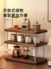 Cup Holder with a Vintage Style for Desktop Cup Storage, Coffee Corner Arrangement, Corner Placement Rack, Cup Dispenser with a High-End Feel