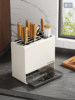 Kitchen Knife Holder and Chopstick Holder Integrated Storage Rack, No-Drill Household Countertop Knife Storage Rack, Knife Stand Placement Rack