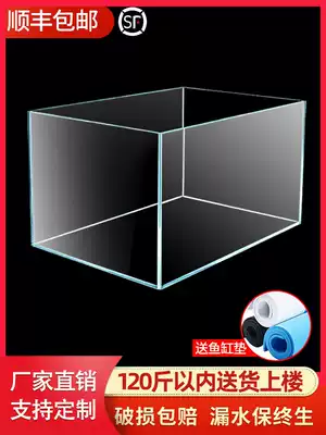 Jinjing super white fish tank custom living room rectangular desktop high definition small red dragon cylinder customized transparent glass fish tank