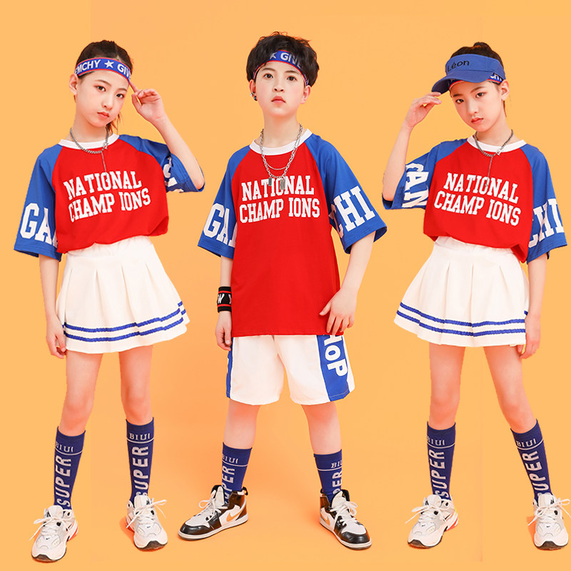 Children's Children's Performance Costume Kindergarten Boys Hip-hop Fashion Dress Jazz Dance Costume Girls Cheerleading Performance Costume