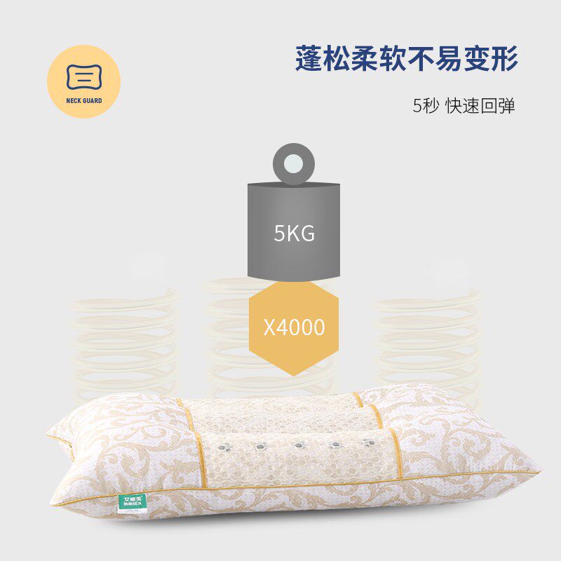 Cervical spine pillow sleeping special whole head arched head protecting bottom thin section neck protruding anti-fall pillows healthy sleep flat pillows