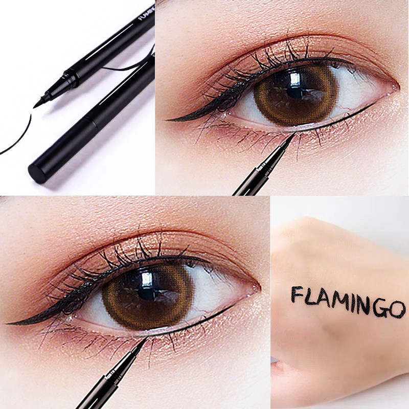 Flamingo eyeliner liquid pen glue pen waterproof, sweat-proof, not easy to smudge and fade