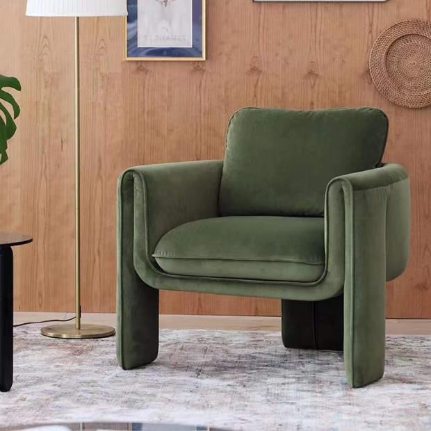 Nordic designer simple modern leisure chair hotel living room reception guest single chair fiberglass creative chair