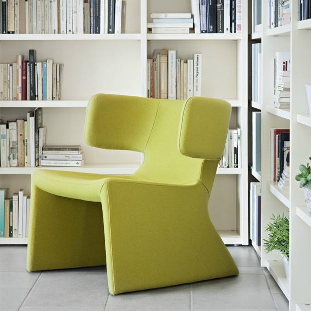 Nordic design simple fabric leisure single chair villa hotel living room study chair club reception personality sofa