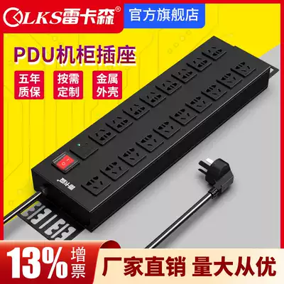 Ray Carson SP81187S double row high-power PDU 18-bit 10A national standard hole cabinet special power outlet custom industrial engineering cabinet socket plug row