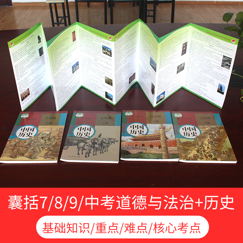 2022 political history core knowledge points summary quick check shorthand junior high school grade 789 high school entrance examination morality and rule of law Hengshui key middle school open book convenient folding page review memory manual book