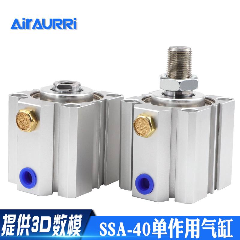 AIRAURRI single-action cylinder SSA40-5 10 15 20 25 30 40 50 60 60 70 80 90 100