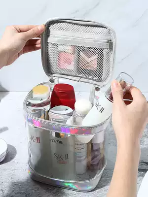 Skin care products storage bag transparent waterproof cosmetic bag 2021 new super fire large capacity wash bag women portable travel