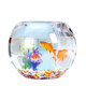 ຕູ້ປາແກ້ວຕູ້ປາ goldfish tank aquarium ຫ້ອງນັ່ງຫຼິ້ນຂະຫນາດນ້ອຍ desktop turtle tank ໂປ່ງໃສໃນເຮືອນຮອບພູມສັນຖານ