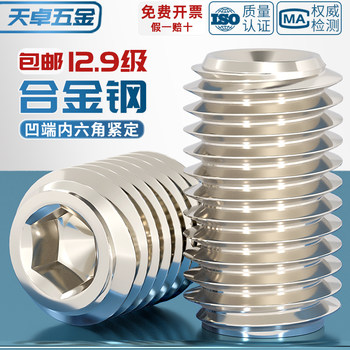 Nickel-plated 12.9-grade tightening screw