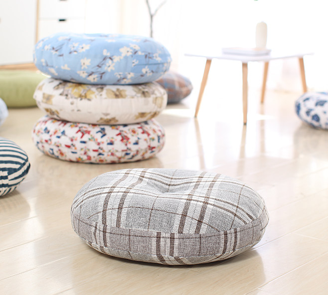 Day-style bushel cushion ground removable and thickened linen fabric Home Sitting Living-room Floating Window Tatami Mat