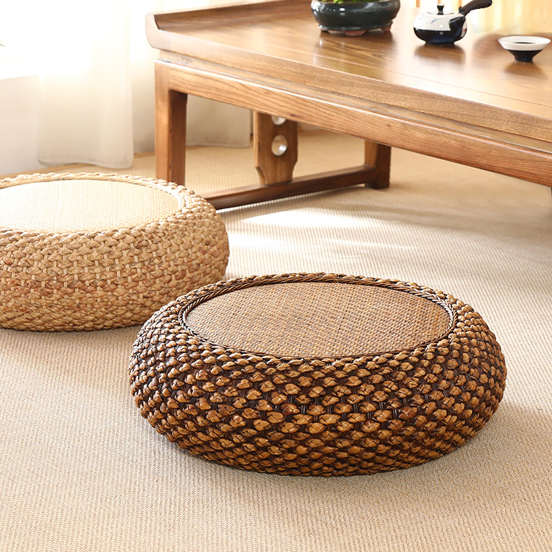 Vine Weave Bushel Tatami Bedroom Cushion Ground Day-Style Thickening Home Zen Meditation Cushion Straw Chic Living-room Sitting Mound