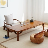 Японский стиль татамин стол с твердым деревом карликовой столовой платформы балкон -эр -окна Стол Стол Домохозяйство 炕 炕 日 日