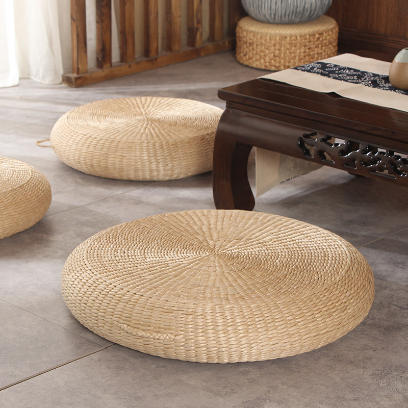 Day Style Straw Choreographer Cushion Home Ground Tatami Sitting Mound Mat Biking Mat for sitting Zen meditation cushion Living room cushions