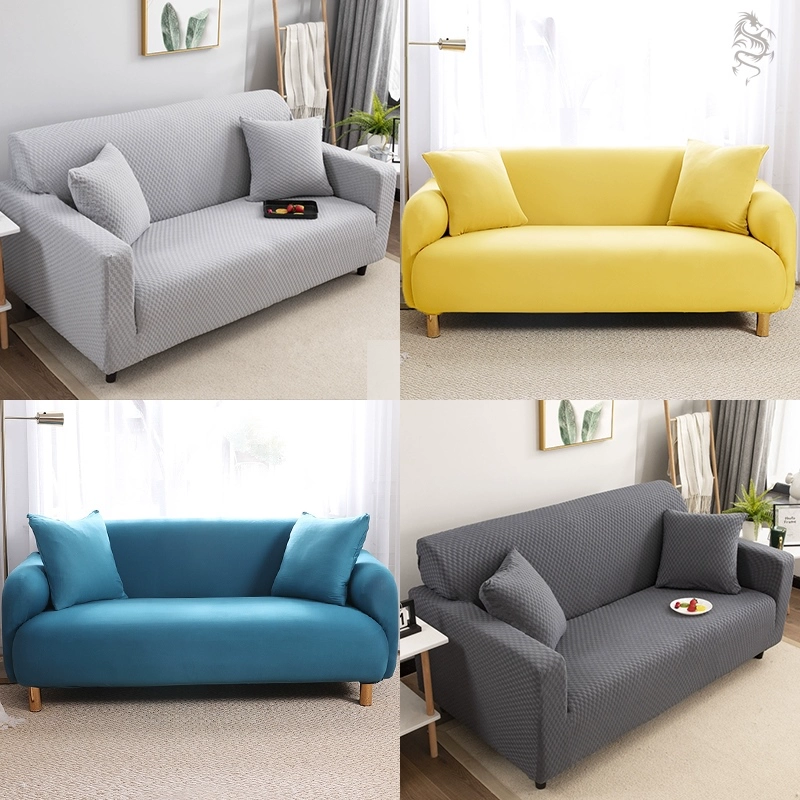 Ghế sofa ba chỗ bọc ghế sofa bọc lại phổ quát khăn tựa lưng mùa đông vỏ bảo vệ phòng khách lưng lưới màu đỏ nhạt kiểu dáng sang trọng - Bảo vệ bụi