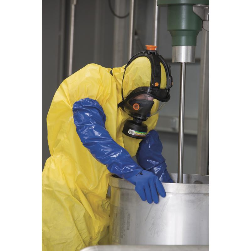 Deir Tower 201766 lengthened PVC anti-chemical gloves VE766 plus long sleeves acid-resistant alkaline oil protection gloves