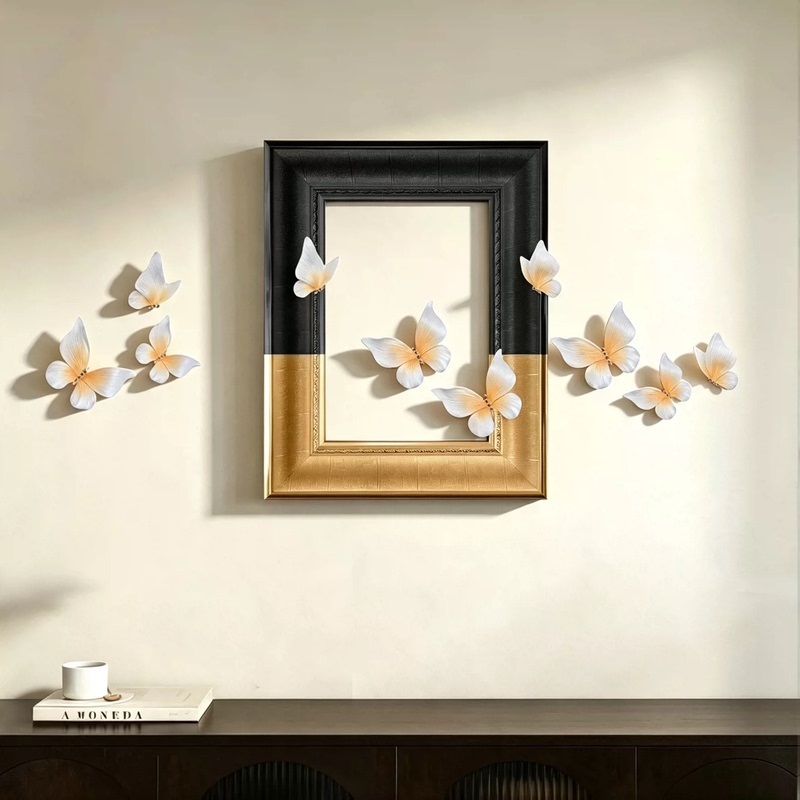 No-Drill DIY Butterfly Decorative Painting Modern Minimalist Three-Dimensional Wall Decoration Set Stylish Home Wall Decor No-Drill DIY Butterfly Decorative Painting Modern Minimalist Three-Dimensional Wall Decoration Set Stylish Home Wall Decor