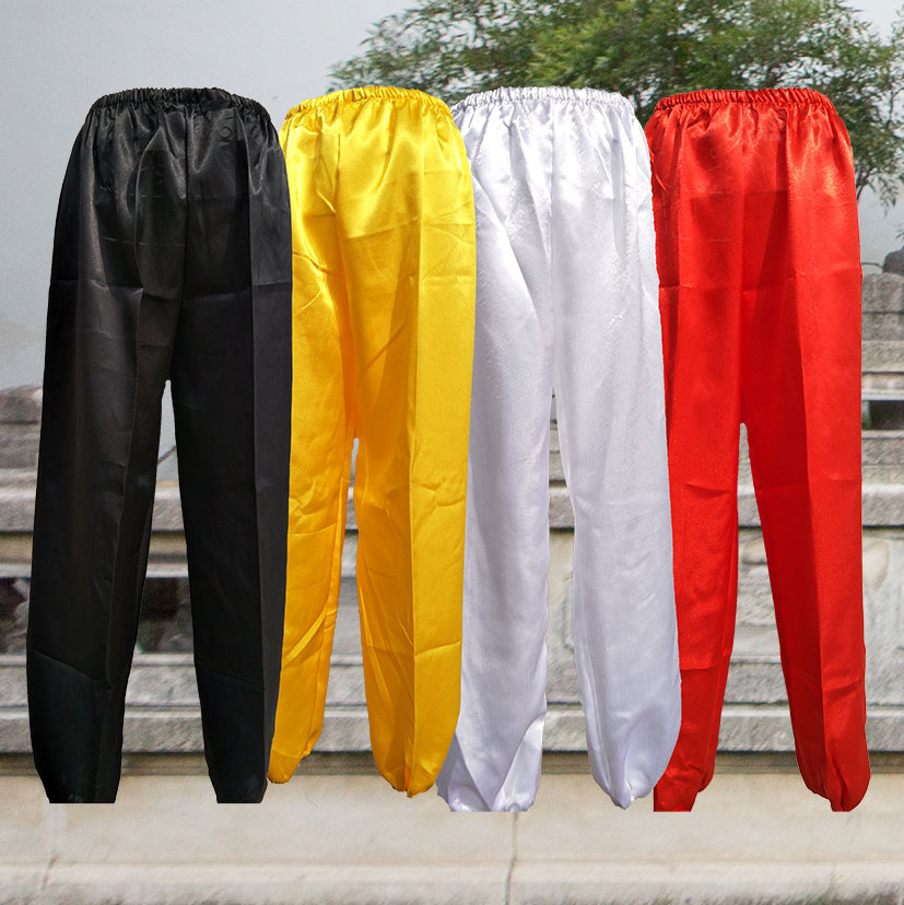 Ancient water pants practice pants ancient white male and female Han clothing with bottoming bloomers civilian clothing coarse cloth pants