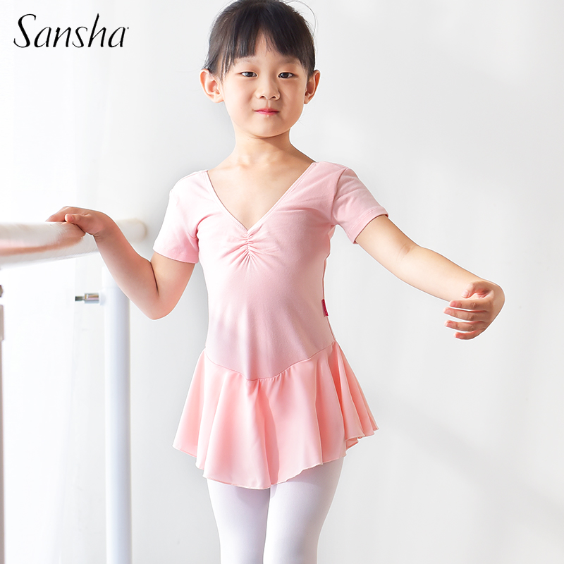 Sansha French Sansha Children's Dance Costume Chinese Dance Practice Costume Exam Ballet Dress Female Skirt