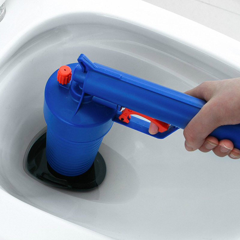 Through toilet dredge sewer pipe tool One gun pass high-pressure toilet floor drain toilet suction toilet block-Taobao