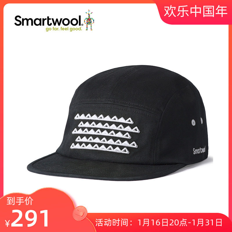 Smartwool new male PANEL HAT truck hat outdoor sun hat baseball flat brim hat 8060