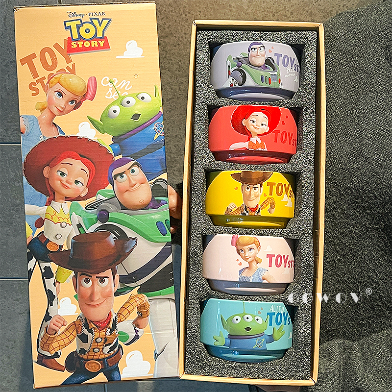 Disney Toy Story Co-Branded Ceramic Rice Bowl for Home Use 2026 New Tableware Set Birthday Gift