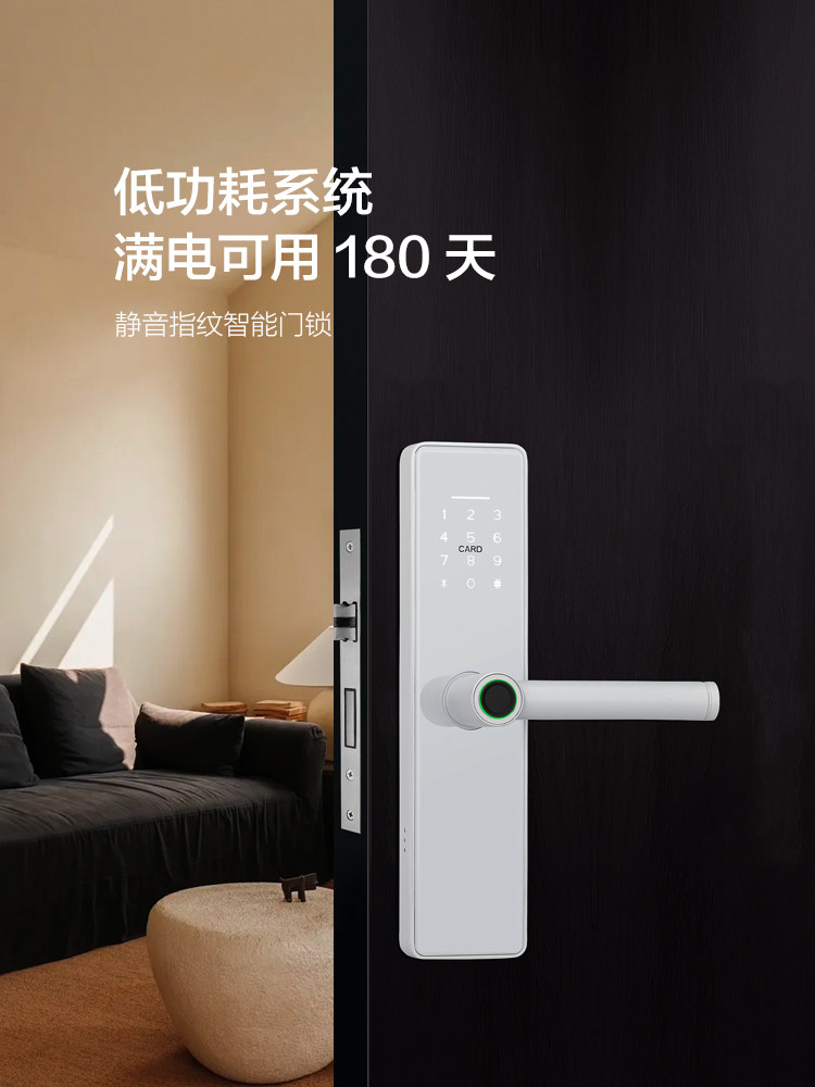Indoor Wooden Door Fingerprint Lock, Room Bedroom Password Lock, Home Office Smart Lock, Electronic Lock, Universal Door Lock
