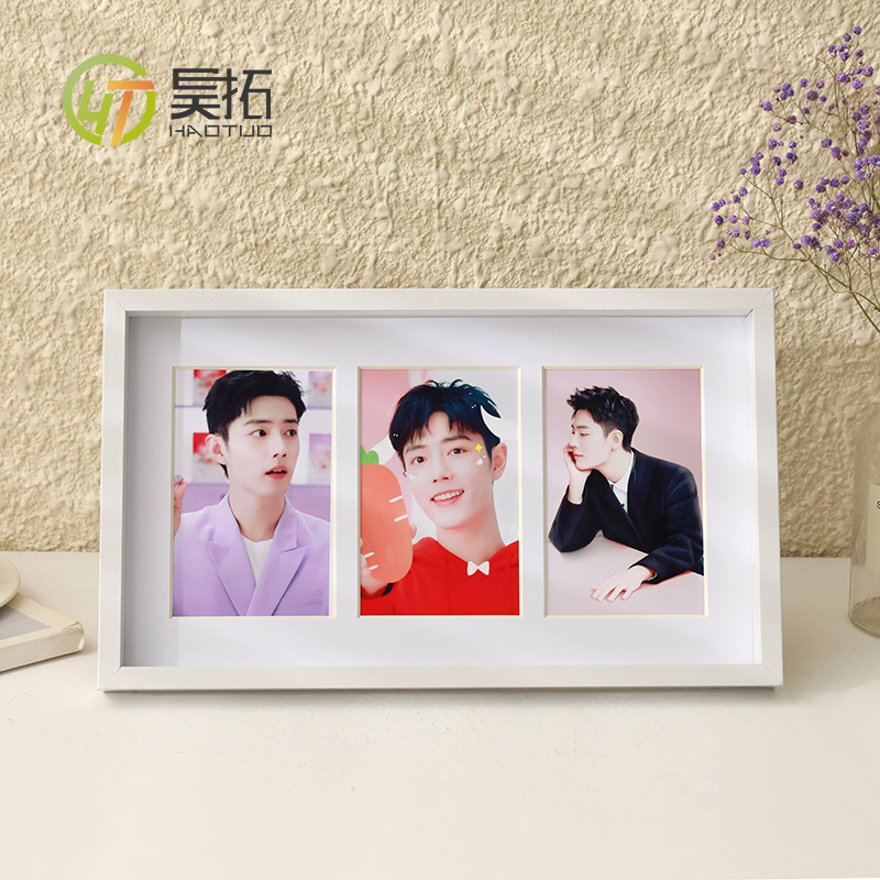 Photo Print Plus Photo Frame Polypalace triple display frame 5 inch 6 inch 7 inch 8 inch cardboard mounting frame Framed Pint-Taobao