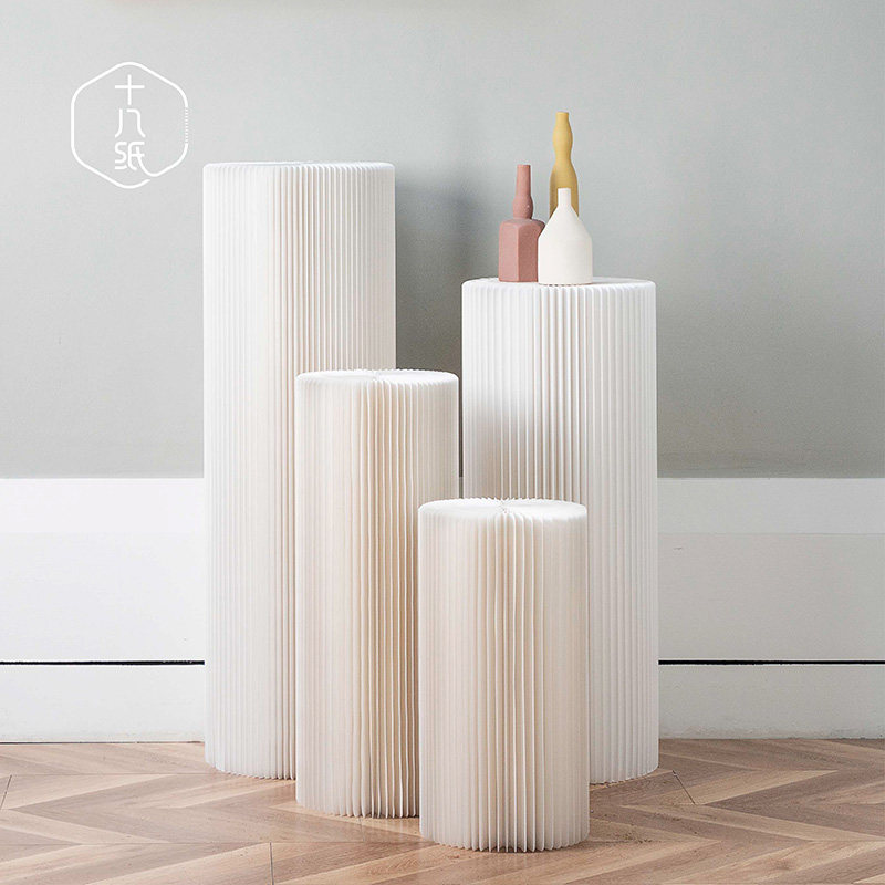 18 paper shop storecosmetics display beauty skin care booth European products flow water in the island shelf