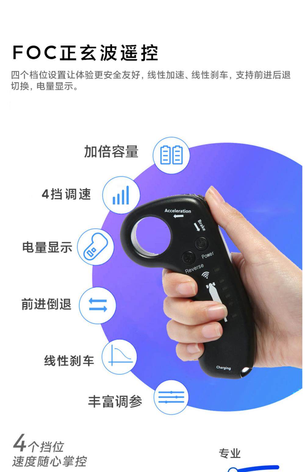 Самокат 电动滑板车四轮双驱平衡遥控小鱼板成年电动车初学者上班代步神器 OTHER