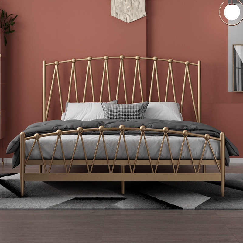 Eurostyle Minimalist Fashion Iron Frame Princess Bed Double Environmentally Friendly Iron Art Bed Single Child 1 21 5 1 8 m Iron Bed-Taobao