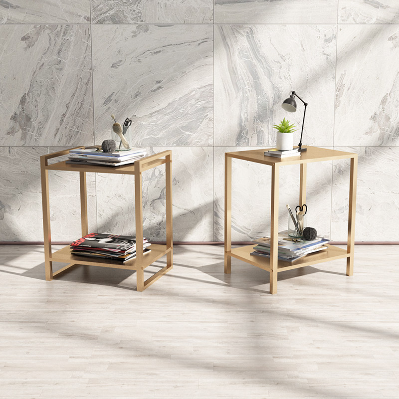 Simple modern bedside cabinet iron paint bedside cabinet bedroom locker economical Nordic easy collection cabinet