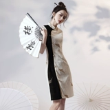 Модное легкое ципао, коллекция 2023, китайский стиль, светлый стиль, подходит для подростков