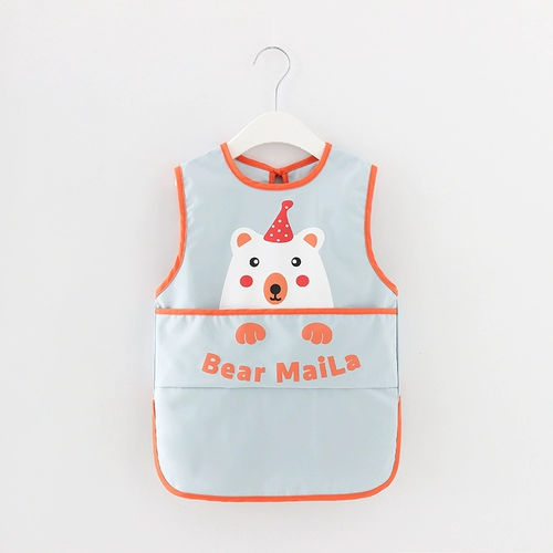 Детский тонкий нагрудник, водонепроницаемый слюнявчик для мальчиков, с карманом, анти-грязь