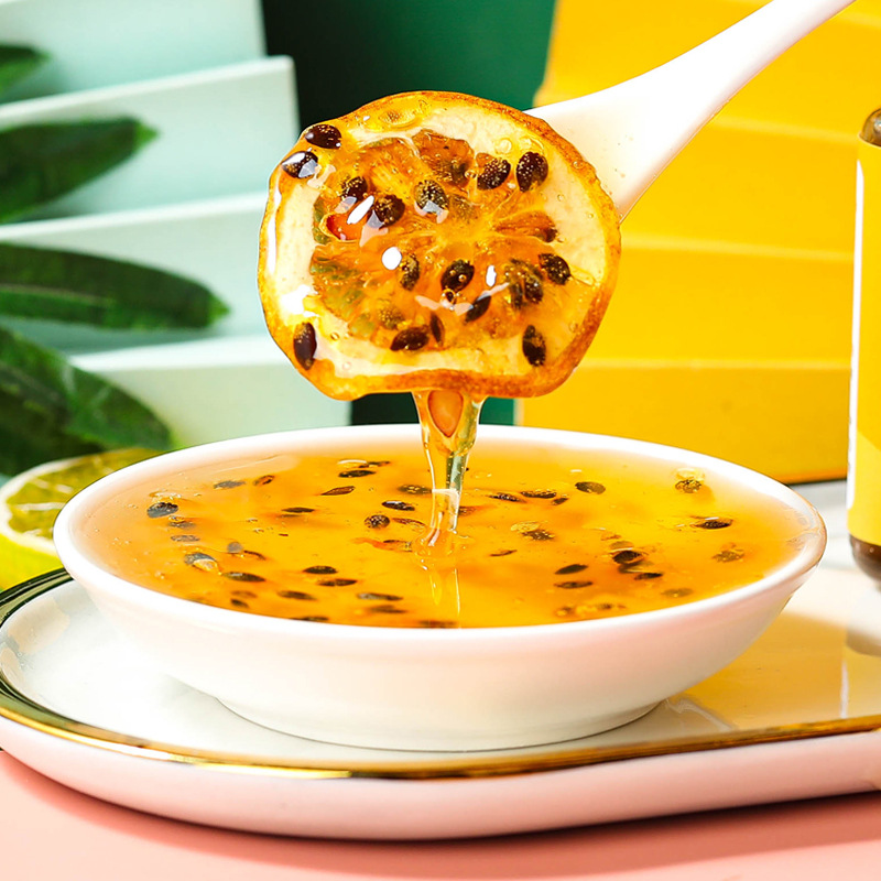 金桔柠檬百香果膏茶柠檬膏果酱水果茶图片_3