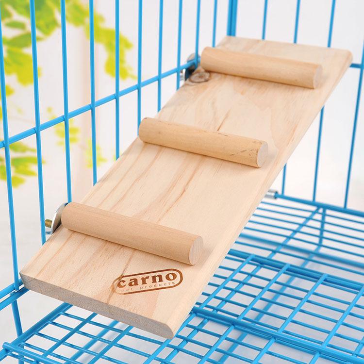 Pet supplies Non-slip stairs Solid wood Chinchilla Hamster Rabbit jumping platform Toy Squirrel slide Log ladder springboard