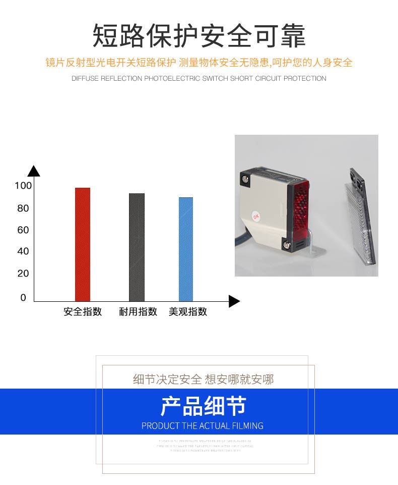ИК-выключатель 鑫社 e3jk-r4m1 镜片反射型光电开关传感器 12v 24v 220v感应开关 Xin electric