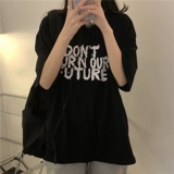 Tide, хлопковая футболка с коротким рукавом для школьников, в американском стиле, в корейском стиле, оверсайз