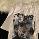 Tide, летняя ретро футболка, европейский стиль, свободный крой