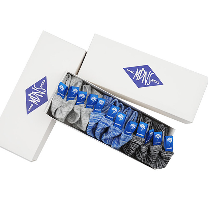 6 Double loaded tidal signs mdns Yu Wenle Short Sox retro slim fit men and women pure cotton damp socks lovers skateboard sports boat socks-Taobao