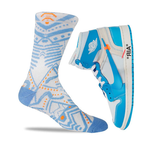 carolina blue basketball socks
