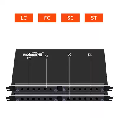 Boyanxiang 12-port terminal box SC rack-mounted thickened optical fiber terminal box SC ST FC LC cable connection box fuse box wiring carrier class