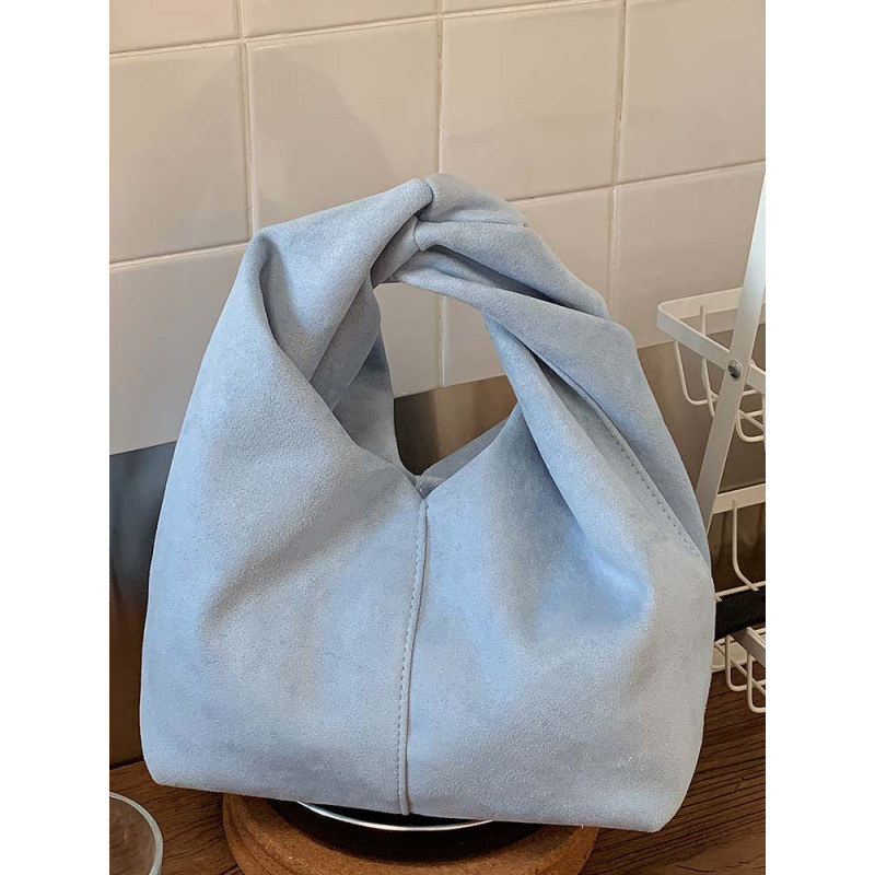 2026 Spring New Suede Fashion Versatile Handbag Korean Style Soft Suede Triangle Bag Handbag 2026 Spring New Suede Fashion Versatile Handbag Korean Style Soft Suede Triangle Bag Handbag