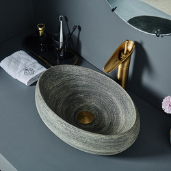 Luoyi Goose Egg Ceramic Table Basin Art Retro Washbasin Single Basin For Home Bathroom Minimalist Small Wash Basin