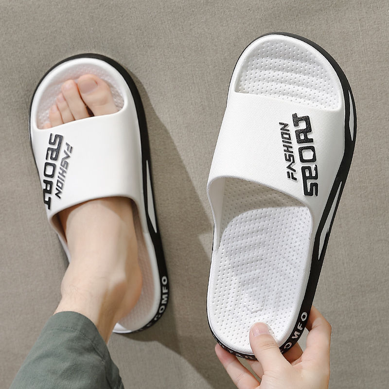 Tide Slippers Men's Fashion Summer Personality outside wearing anti-slip and abrasion resistant Home Indoor