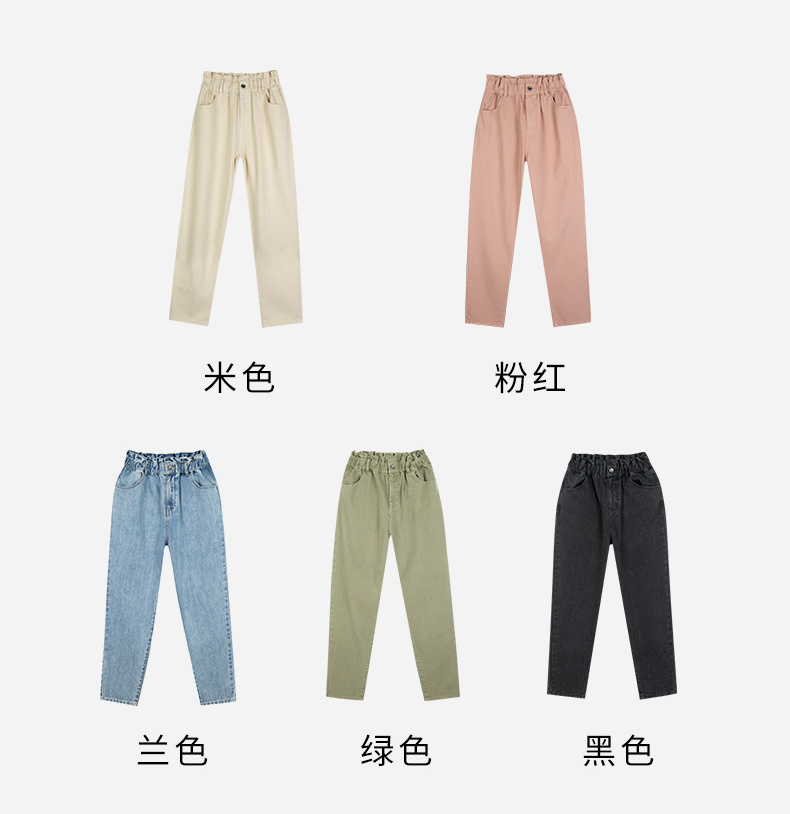热风 2020年新款女士花苞高腰牛仔裤 图3