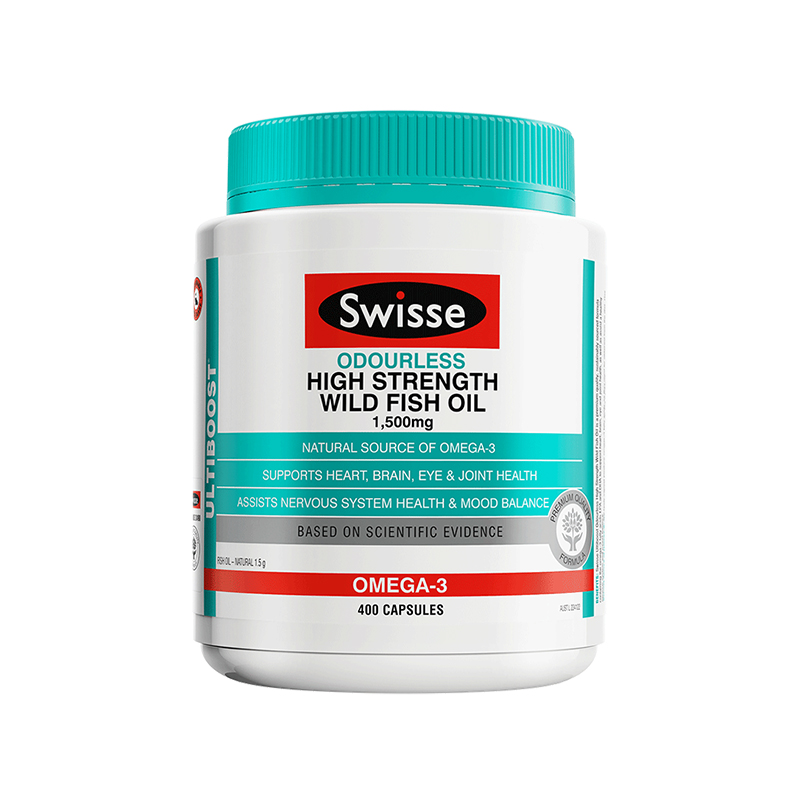 Bonded Swisse has no fishy smell deep sea wild fish oil capsules 1500mg high concentration of 400 grain caring heart brain