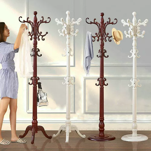 Деревянная универсальная вешалка из натурального дерева для домашнего использования